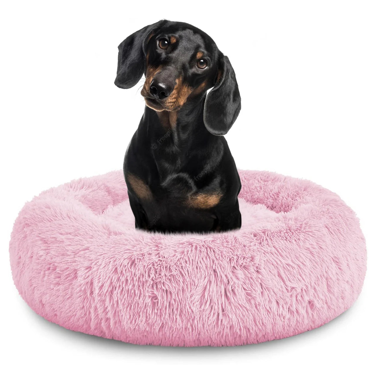 Donut Dog Bed Calming Soft Comfy anti Anxiety Plush Dog Bed