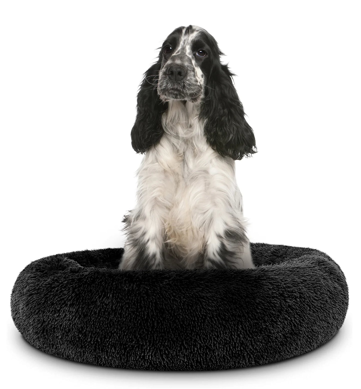 Donut Dog Bed Calming Soft Comfy anti Anxiety Plush Dog Bed