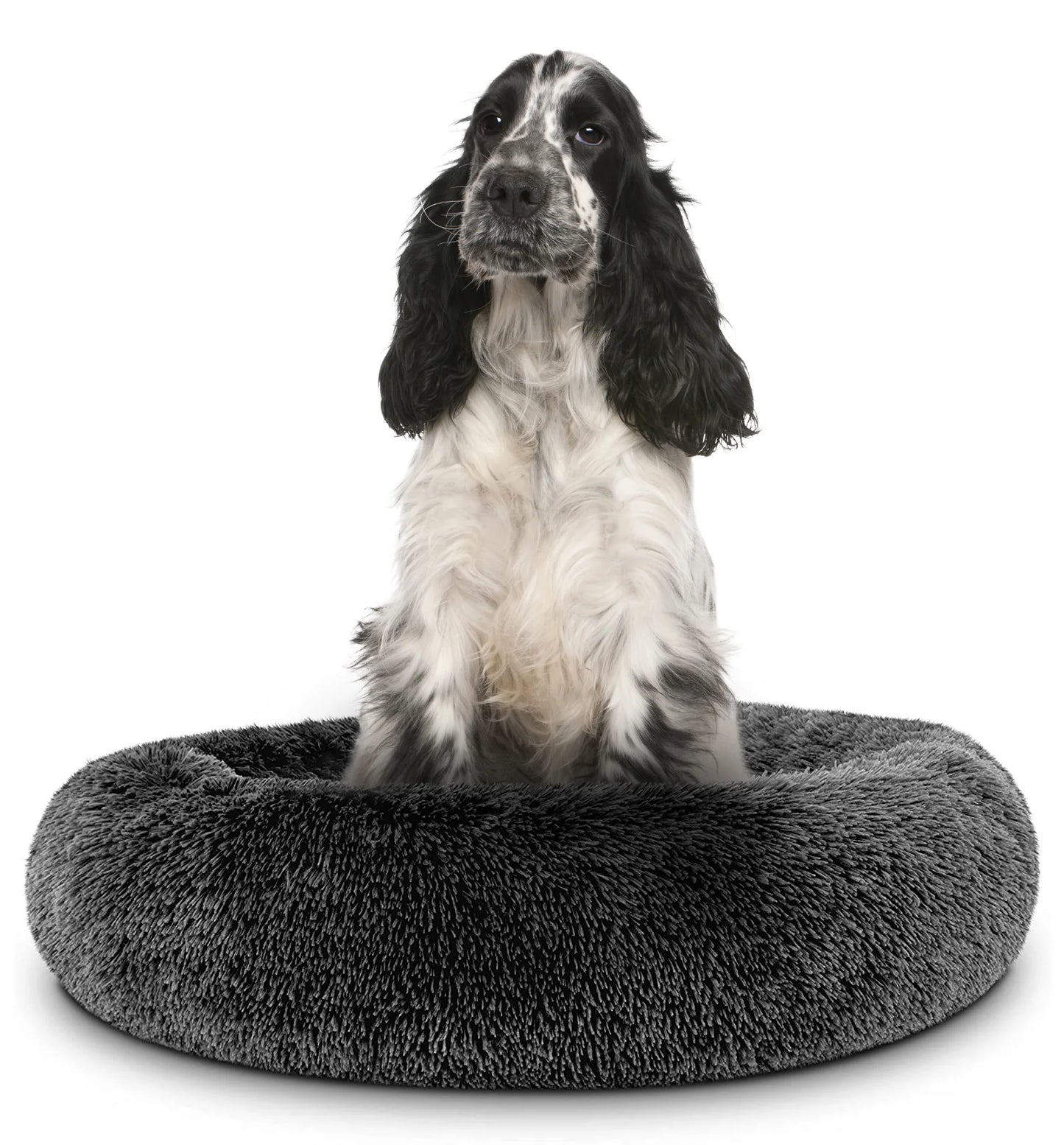 Donut Dog Bed Calming Soft Comfy anti Anxiety Plush Dog Bed