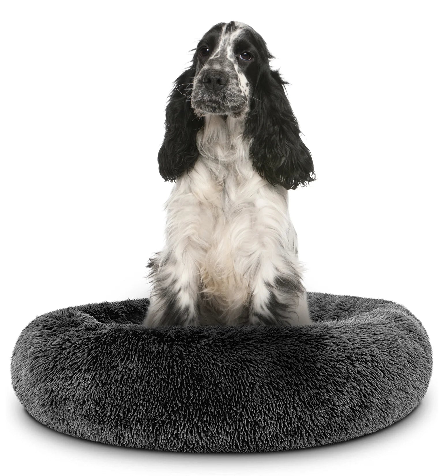 Donut Dog Bed Calming Soft Comfy anti Anxiety Plush Dog Bed