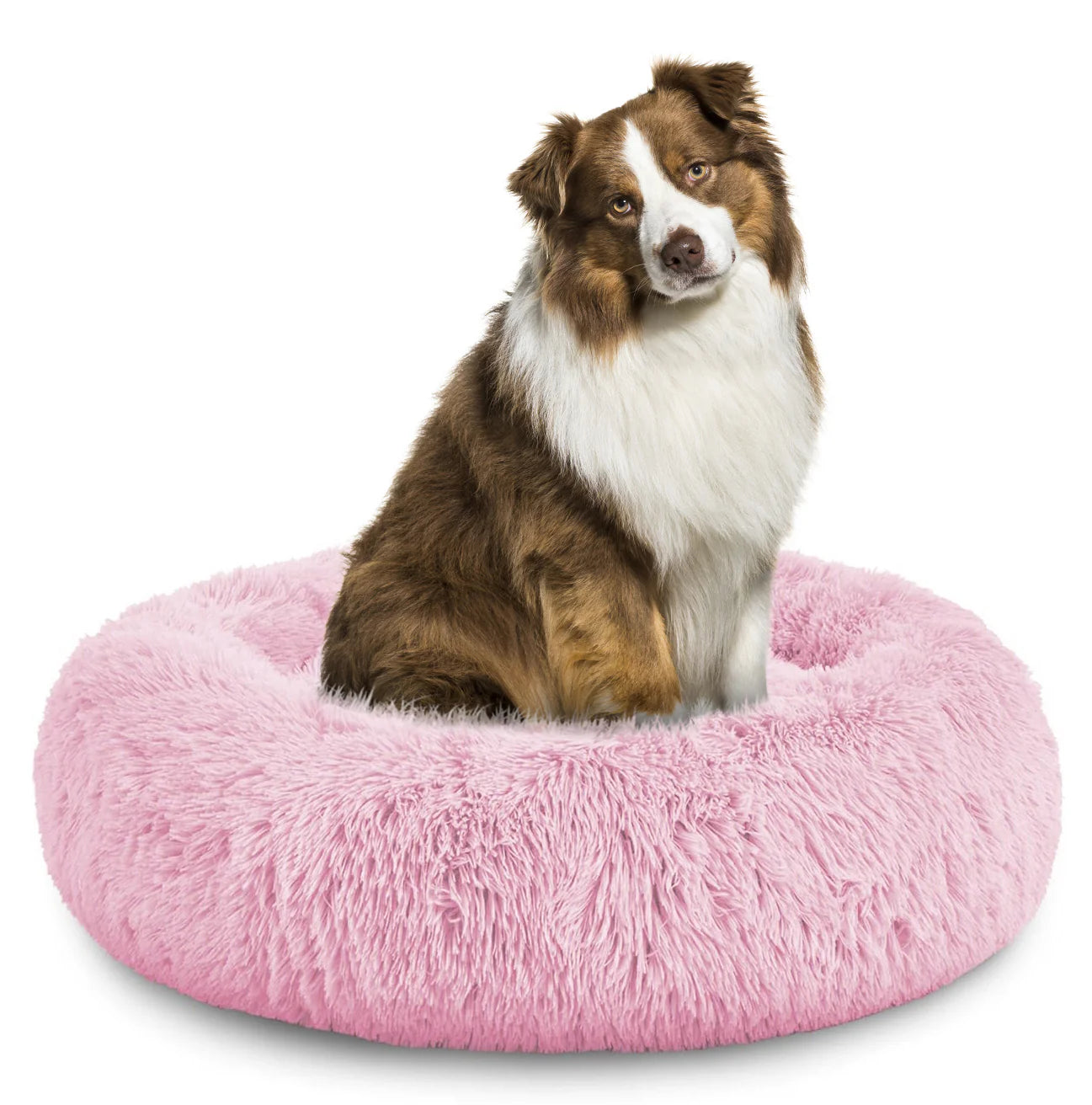 Donut Dog Bed Calming Soft Comfy anti Anxiety Plush Dog Bed