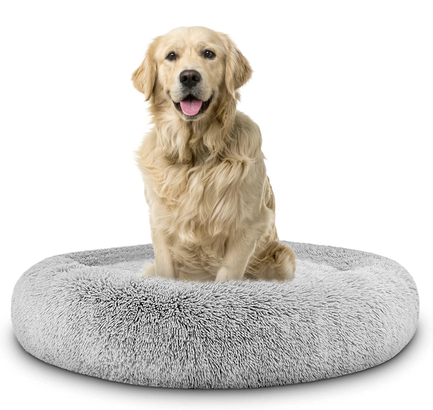 Donut Dog Bed Calming Soft Comfy anti Anxiety Plush Dog Bed