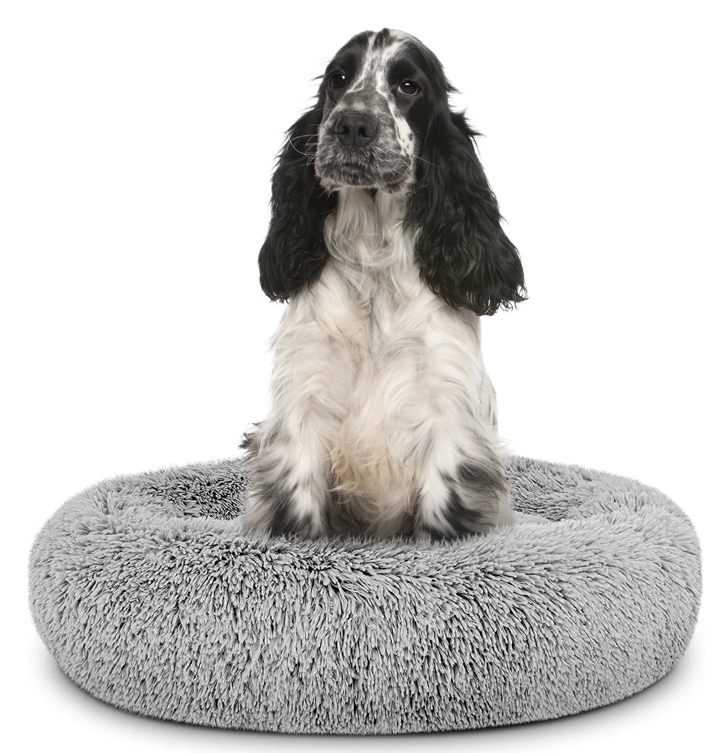 Donut Dog Bed Calming Soft Comfy anti Anxiety Plush Dog Bed