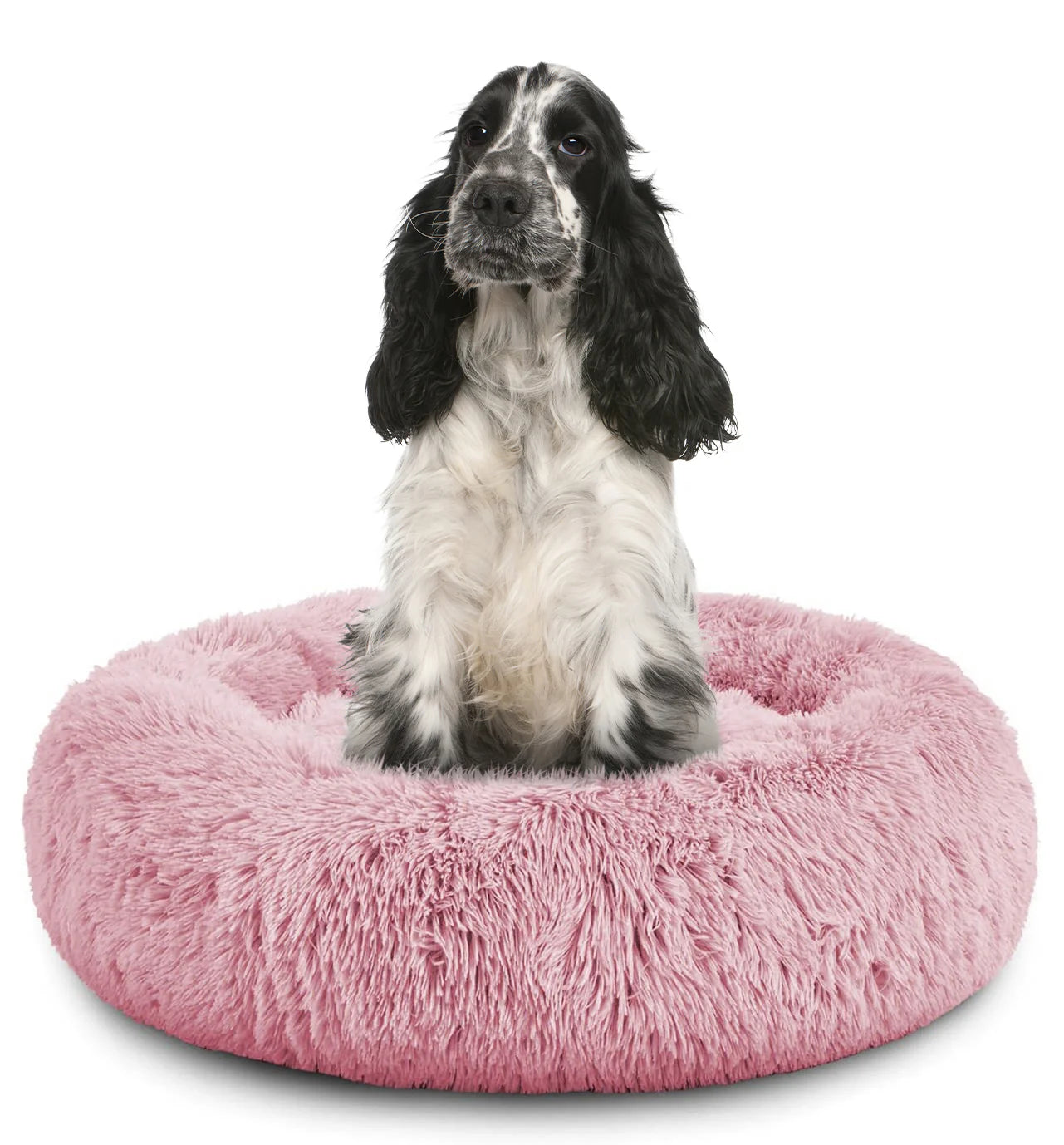 Donut Dog Bed Calming Soft Comfy anti Anxiety Plush Dog Bed